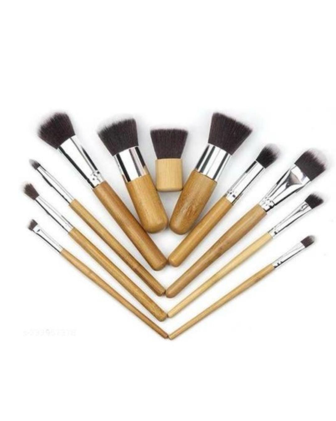 Wooden Handle Cosmetic Brushes Kit - Image 2