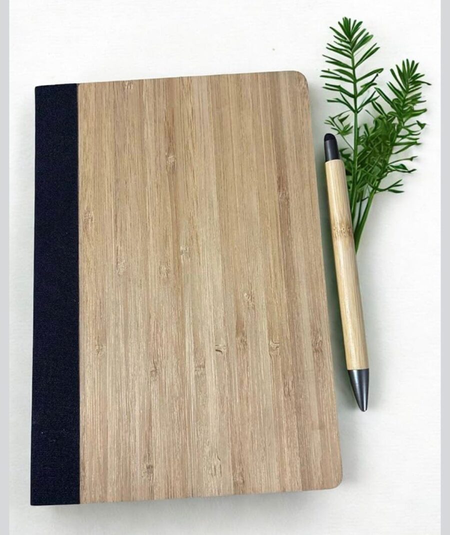 Bamboo diary with Pen
